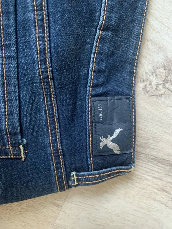 American Eagle Outfitters Dark Blue Denim Jean Shorts - Picture 6 of 11